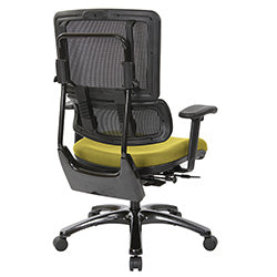 Vertical Black Mesh Back Chair with Shiny Black Base 1